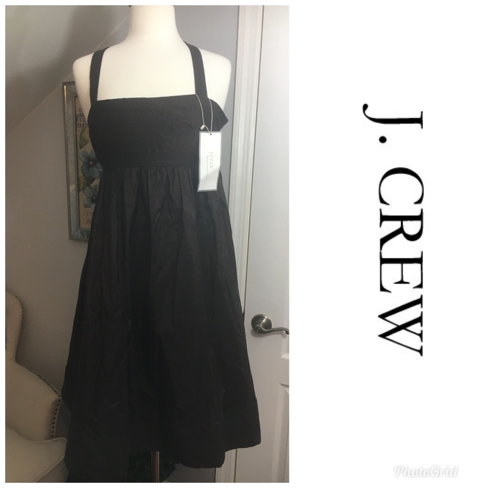 NWT JCrew Brown Dress 100% Silk